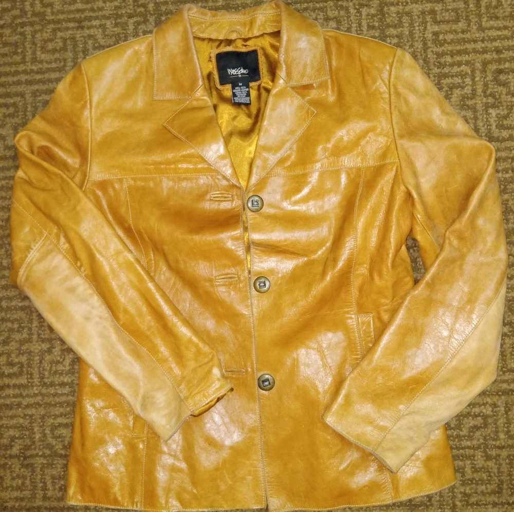 Mossimo Vintage Women's Leather Jacket SZ M...100% REAL LEATHER